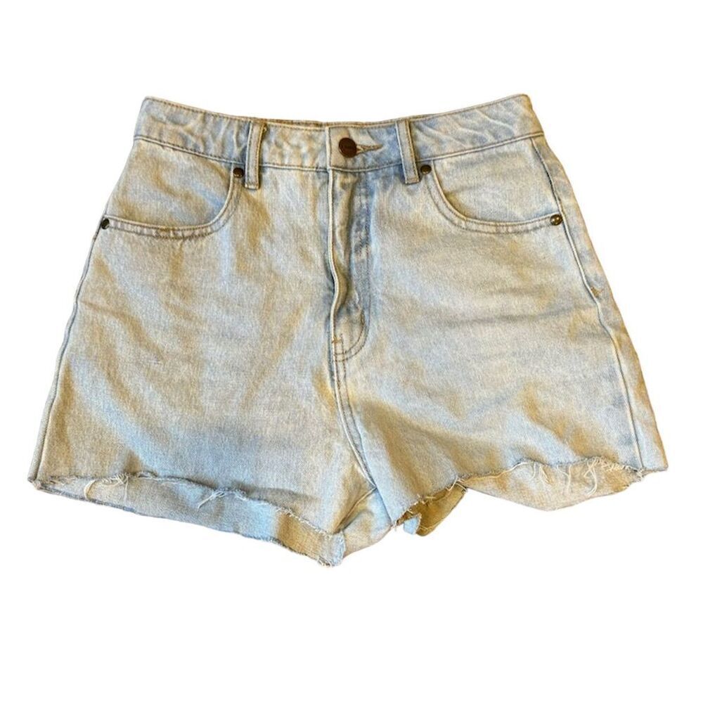 Afends Sky Blue Denim Shorts